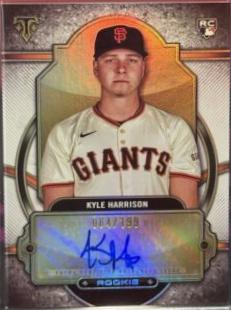 2024 Topps Triple Threads Rookie Autograph Kyle Harrison #RA-KH card