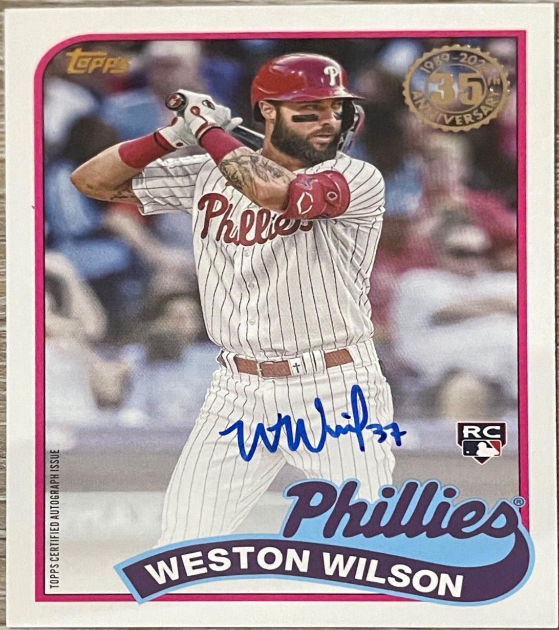 2024 Topps Update 1989 Autograph Weston Wilson #89B-WWI card