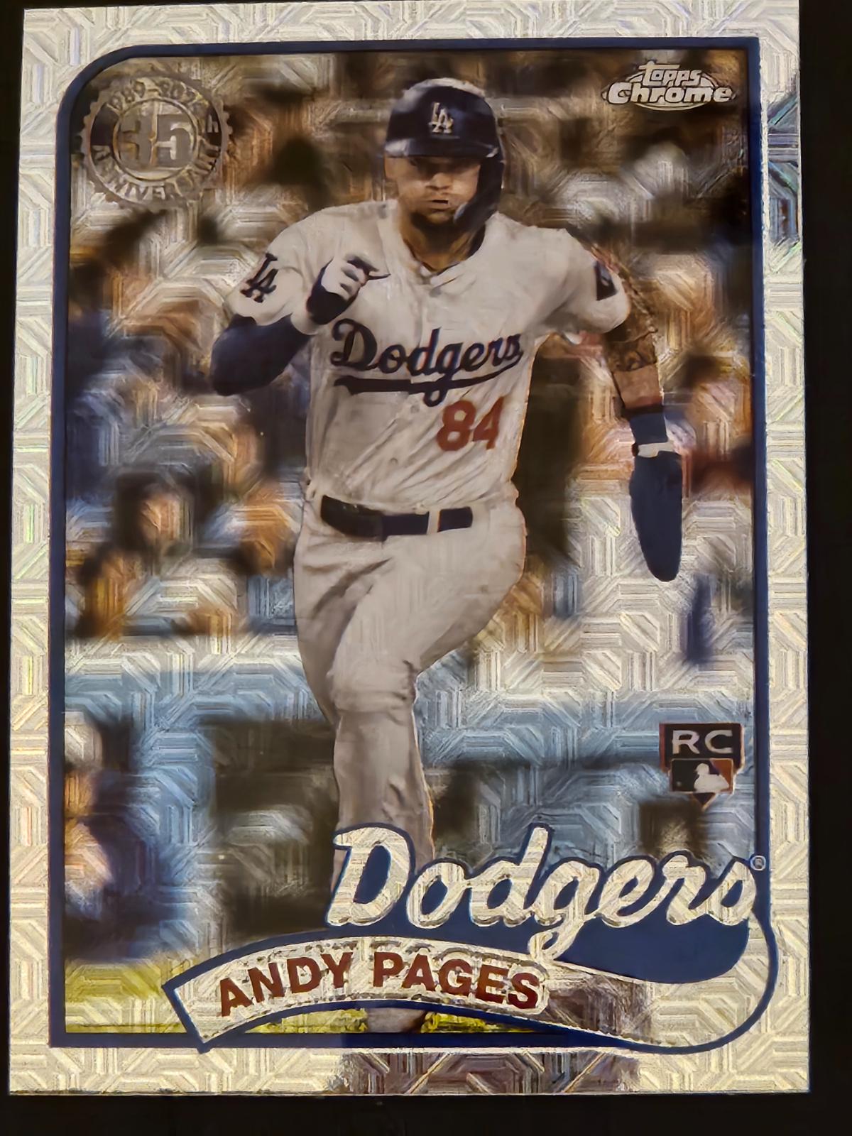 2024 Topps Update 1989 Chrome Silver Pack Andy Pages #T89CU-42 card