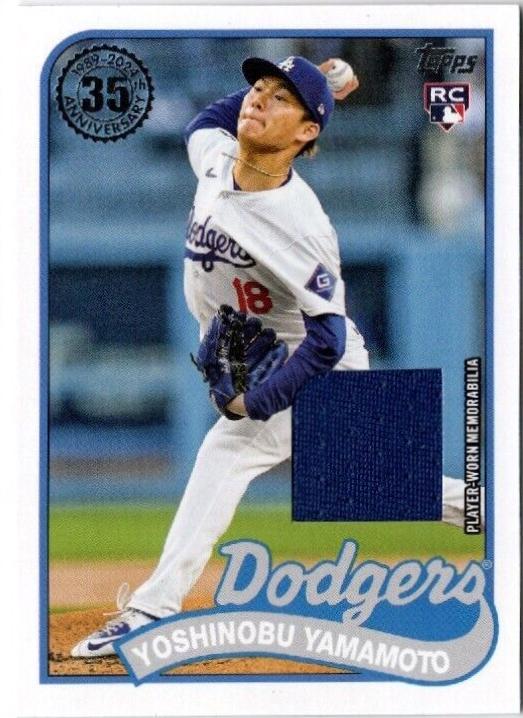 2024 Topps Update 1989 Yoshinobu Yamamoto [Blue] #89US-29 card