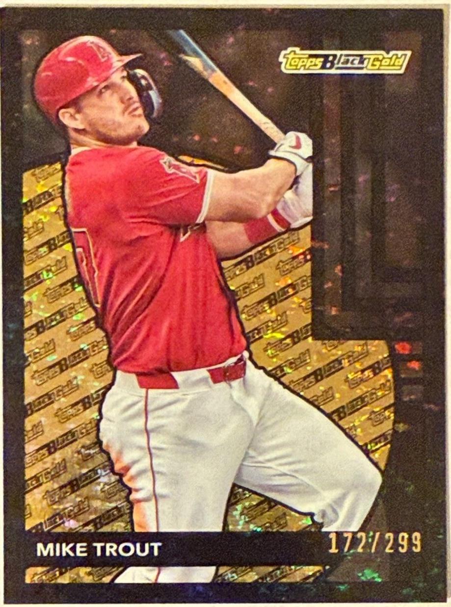 2024 Topps Update Black Gold Mike Trout [Black] #BG-2 card