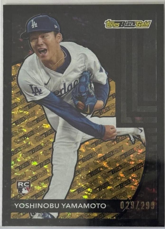 2024 Topps Update Black Gold Yoshinobu Yamamoto [Black] #BG-13 card