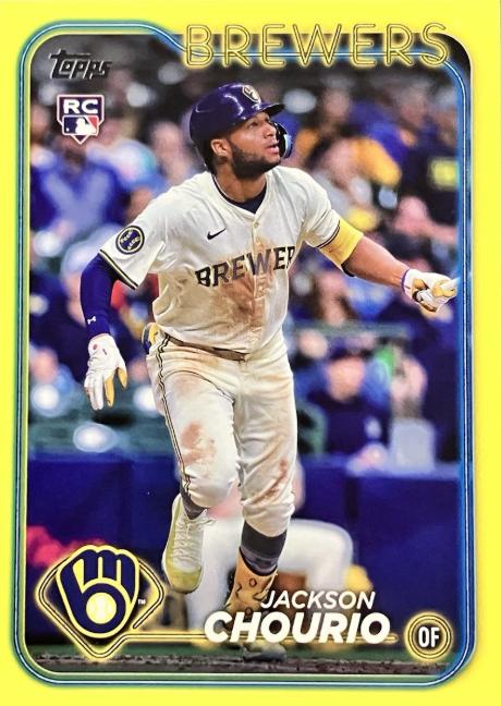 2024 Topps Update Jackson Chourio [Yellow] #US240 card