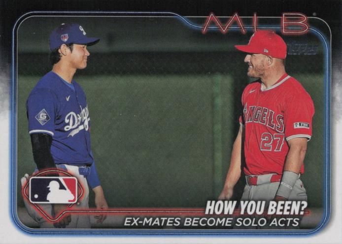 2024 Topps Update Shohei Ohtani & Mike Trout #US76 card