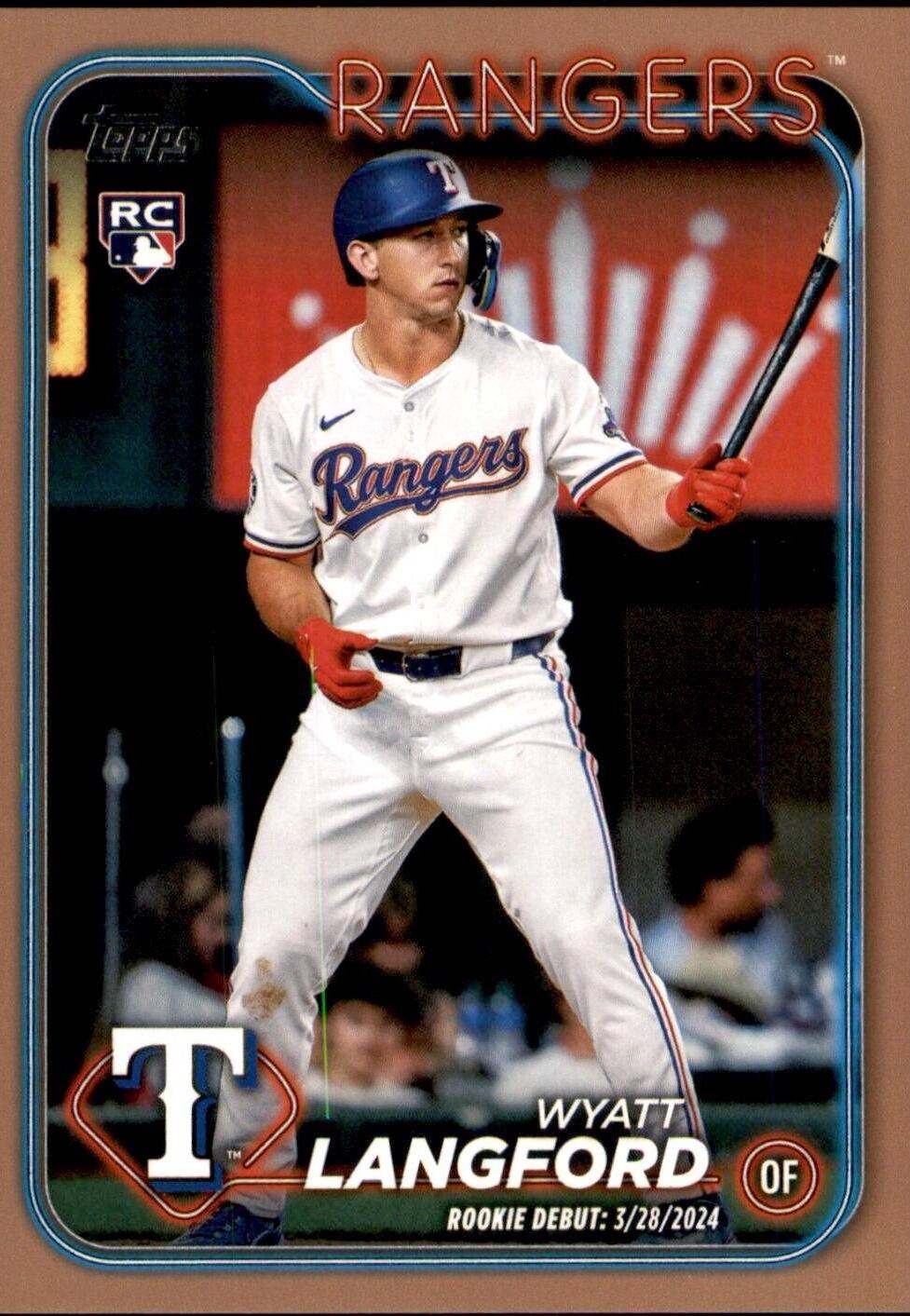 2024 Topps Update Wyatt Langford [Gold] #US341 card