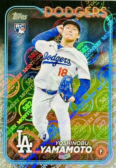 2024 Topps Yoshinobu Yamamoto [582 Montgomery Club] #553 card