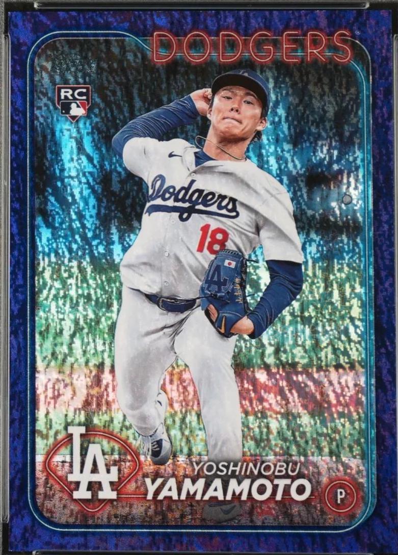2024 Topps Yoshinobu Yamamoto [Purple Foil] #553 card