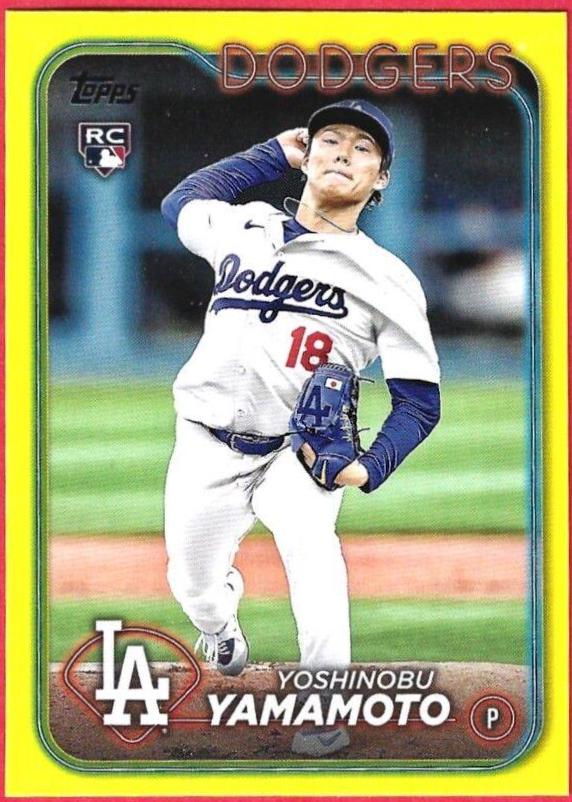 2024 Topps Yoshinobu Yamamoto [Yellow] #553 card