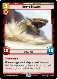 2024 Unlimited: Shadows of the Galaxy Krayt Dragon #172 card