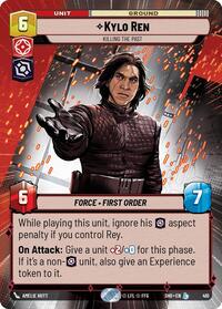 2024 Unlimited: Shadows of the Galaxy Kylo Ren - Killing the Past [Hyperspace] #410 card