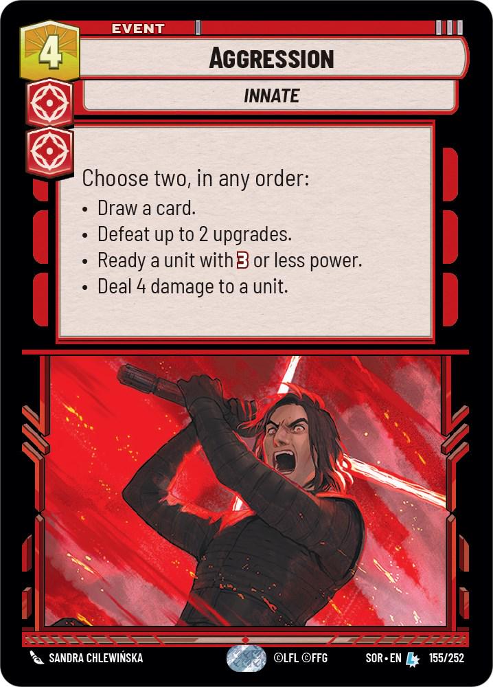 2024 Unlimited: Spark of Rebellion Aggression #155 card
