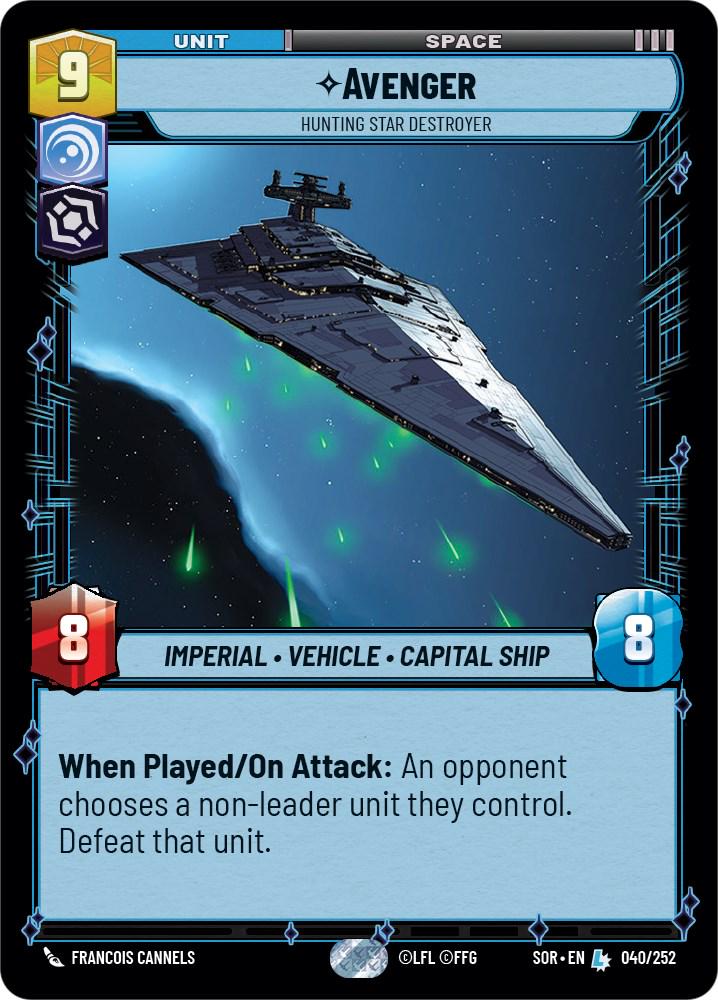 2024 Unlimited: Spark of Rebellion Avenger #40 card