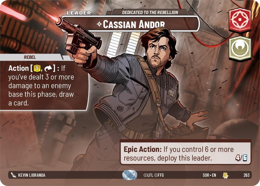 2024 Unlimited: Spark of Rebellion Cassian Andor #263 card