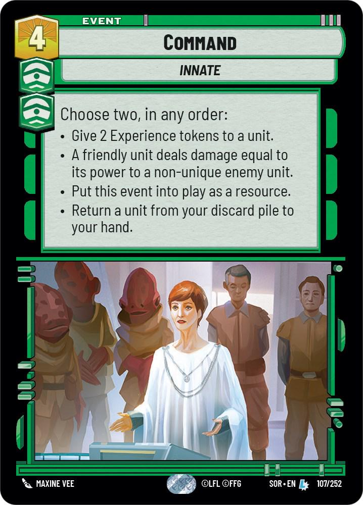 2024 Unlimited: Spark of Rebellion Command #107 card