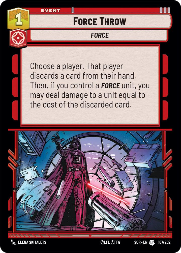 2024 Unlimited: Spark of Rebellion Force Throw #167 card