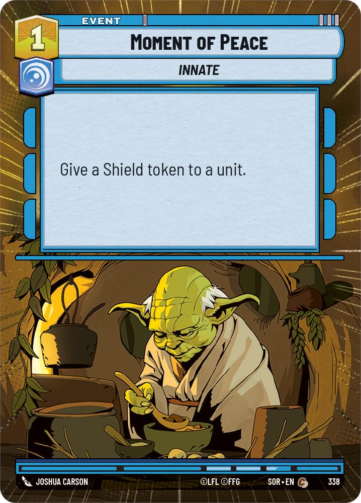 2024 Unlimited: Spark of Rebellion Moment of Peace [Hyperspace] #338 card