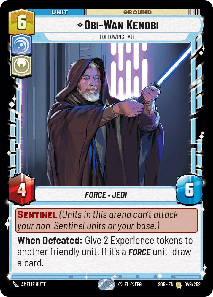 2024 Unlimited: Spark of Rebellion Obi-Wan Kenobi #49 card