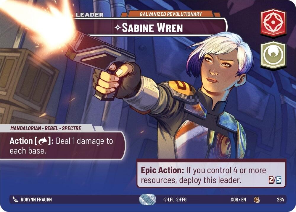 2024 Unlimited: Spark of Rebellion Sabine Wren #264 card