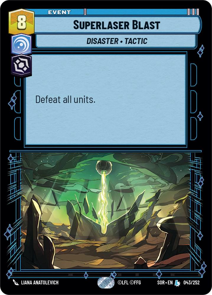 2024 Unlimited: Spark of Rebellion Superlaser Blast #43 card