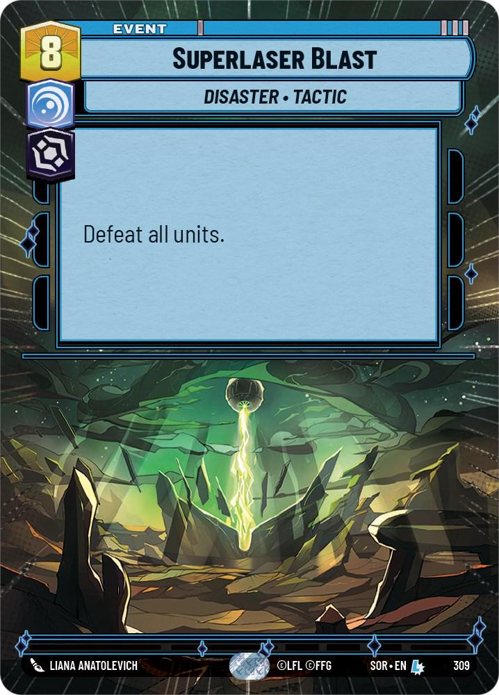 2024 Unlimited: Spark of Rebellion Superlaser Blast [Hyperspace] #309 card