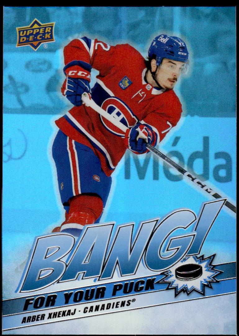 2024 Upper Deck Bang For Your Puck Arber Xhekaj #BP-23 card