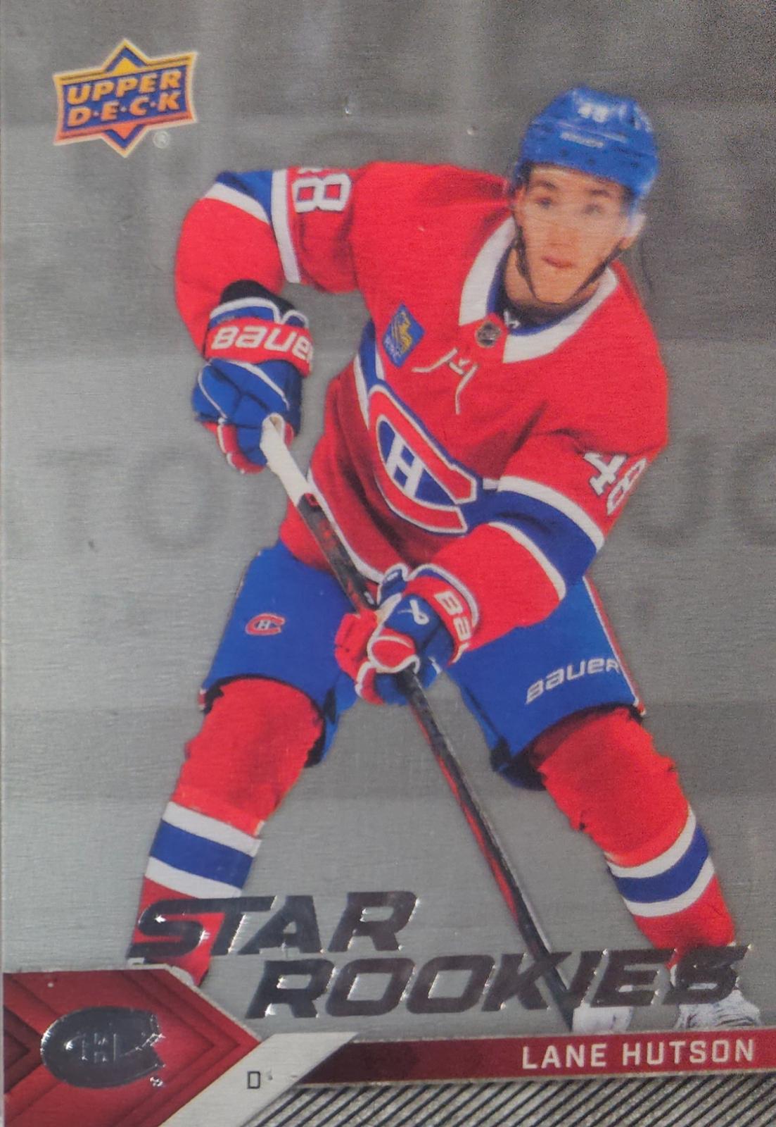 2024 Upper Deck NHL Star Rookies Box Set Lane Hutson #8 card