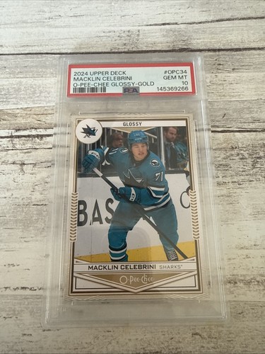 2024 Upper Deck O-Pee-Chee Glossy Macklin Celebrini [Gold] #OPC-34 card