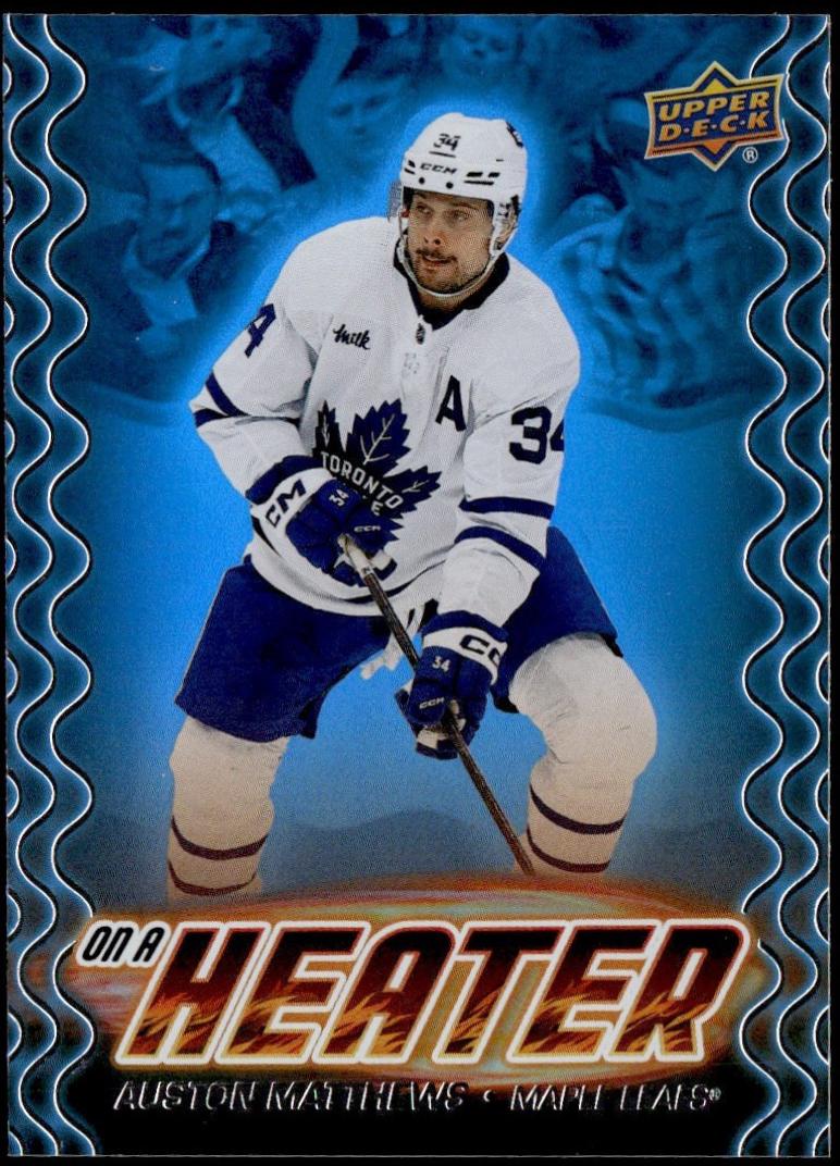 2024 Upper Deck On a Heater Auston Matthews #OH-7 card