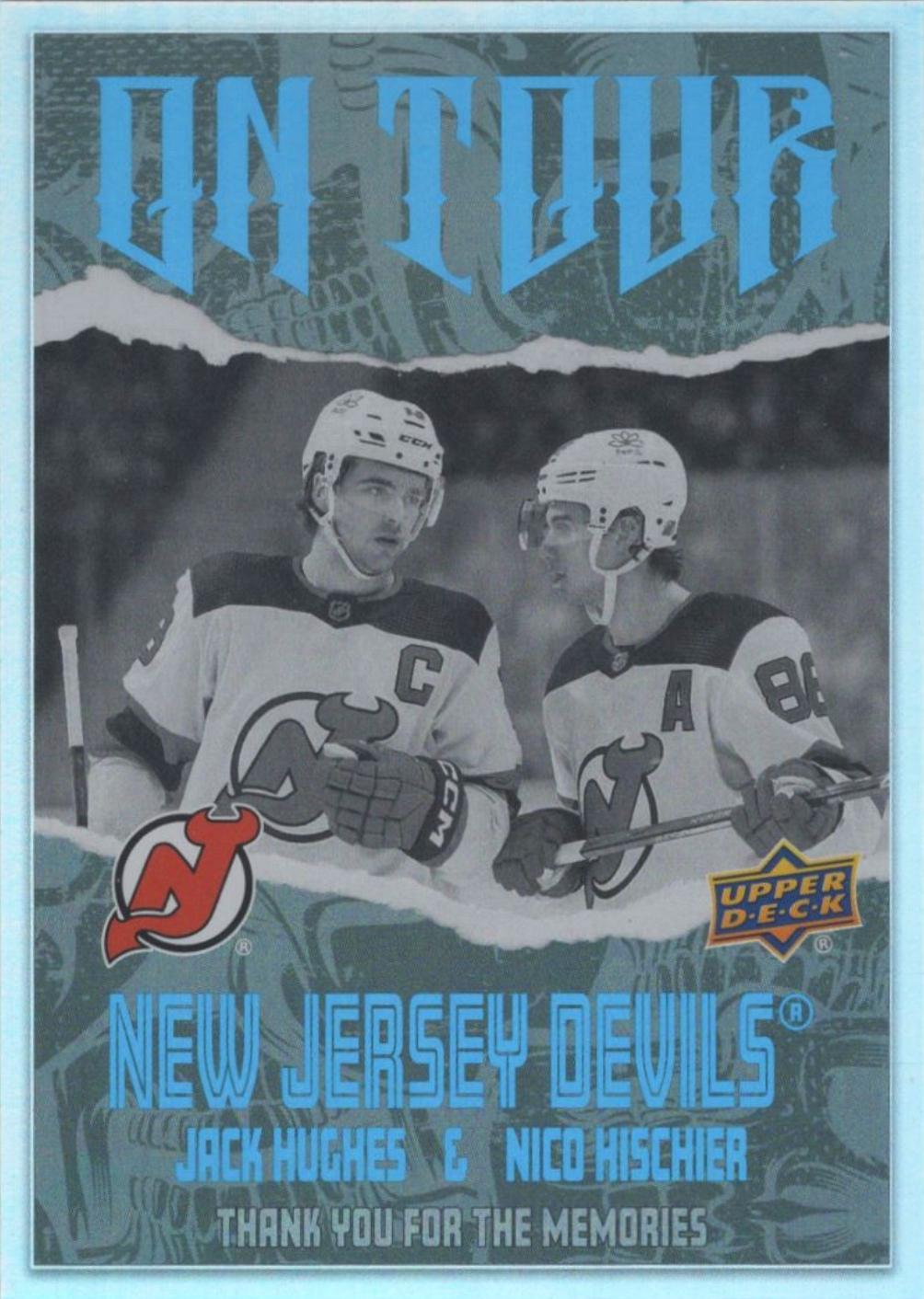 2024 Upper Deck On Tour Jack Hughes / Nico Hischier #OT-29 card