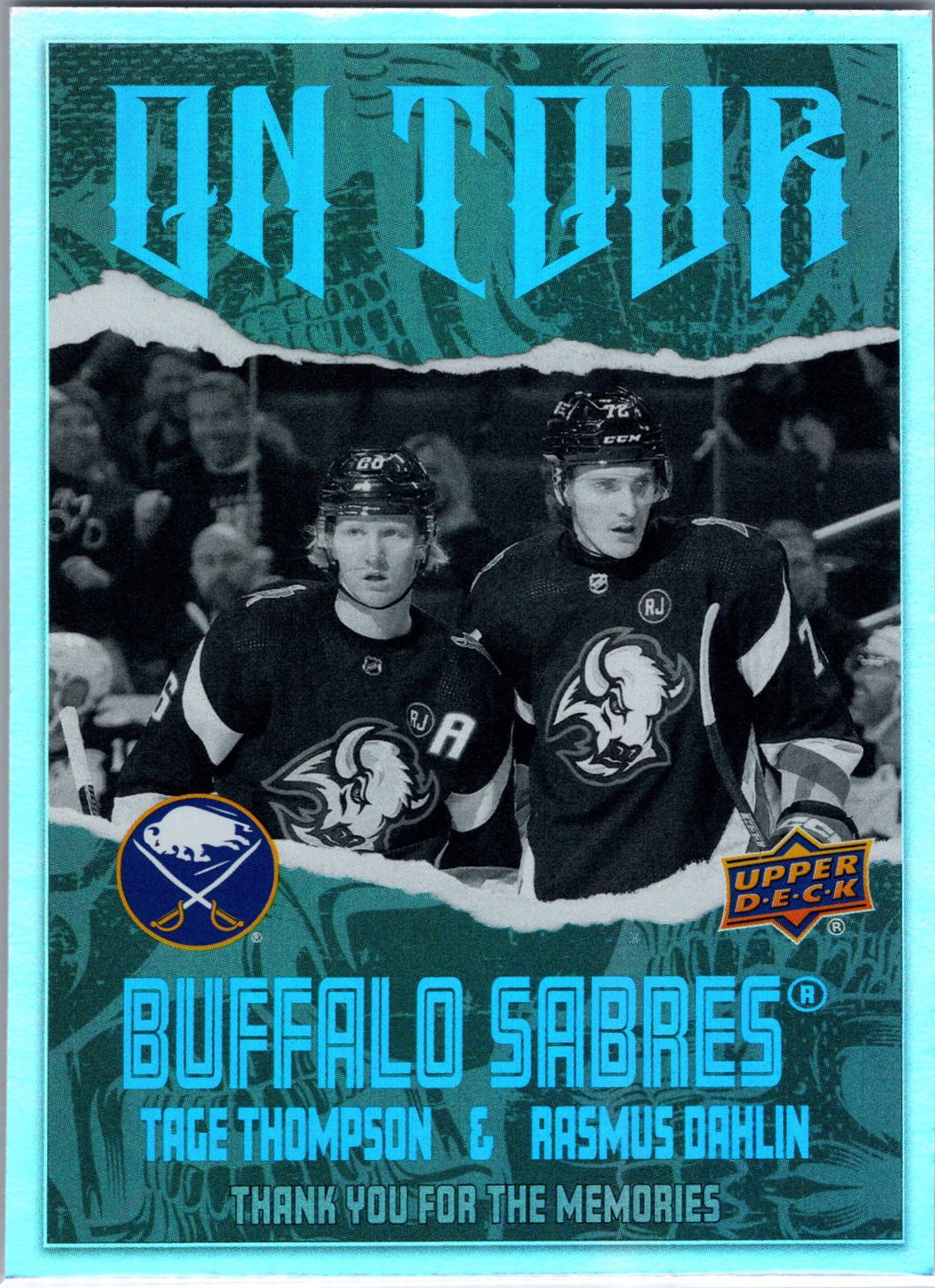 2024 Upper Deck On Tour Tage Thompson / Rasmus Dahlin #OT-25 card