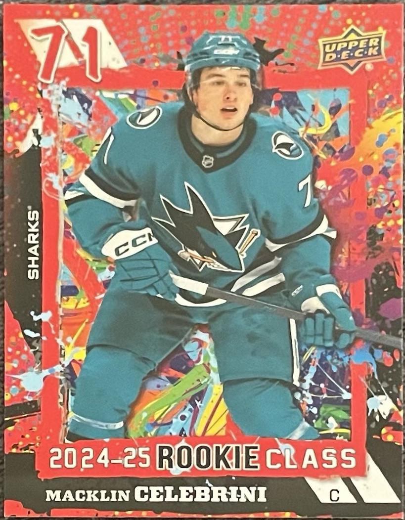 2024 Upper Deck Rookie Commemorative Class Macklin Celebrini [Red] #RC-21 card