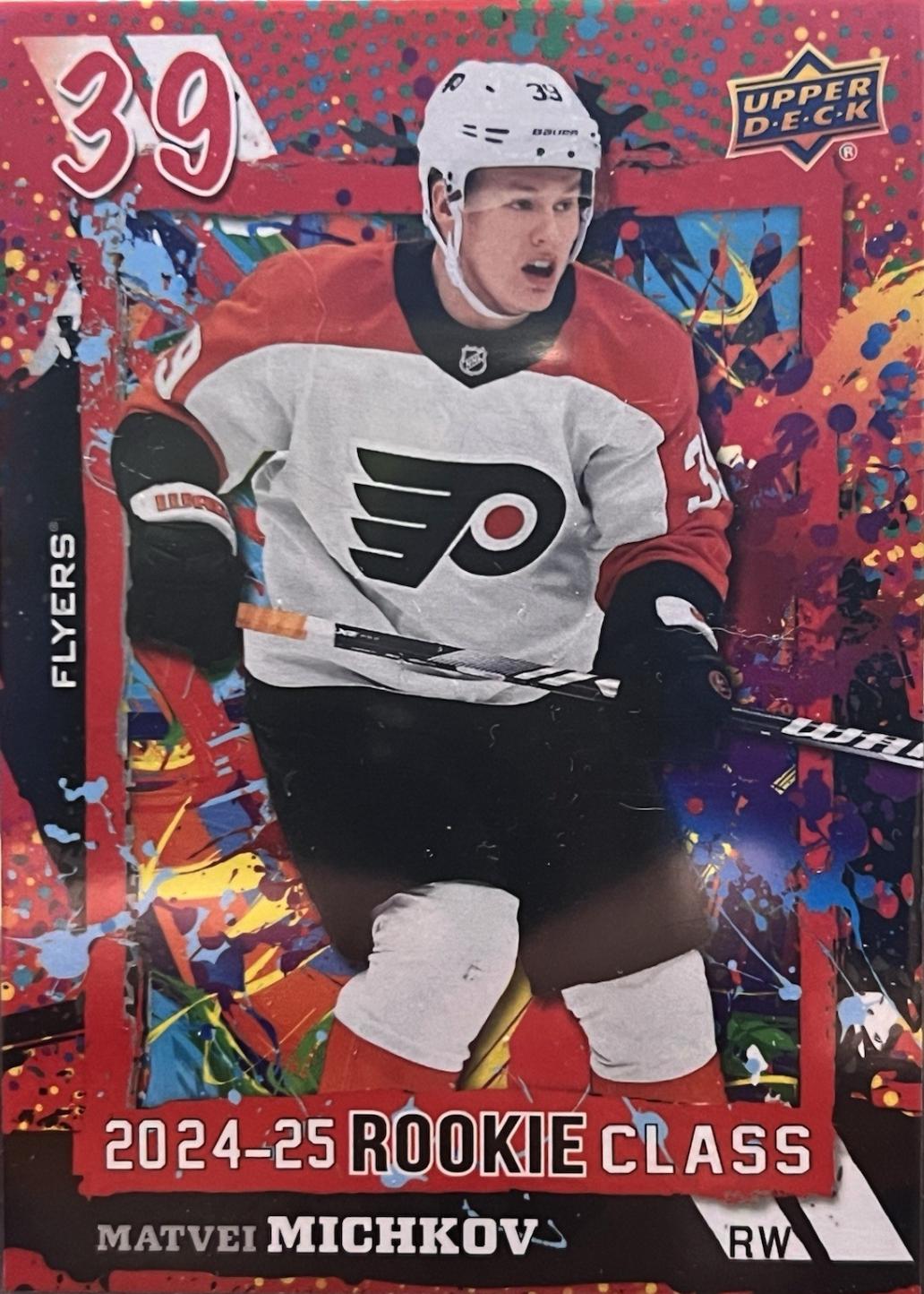2024 Upper Deck Rookie Commemorative Class Matvei Michkov [Red] #RC-27 card