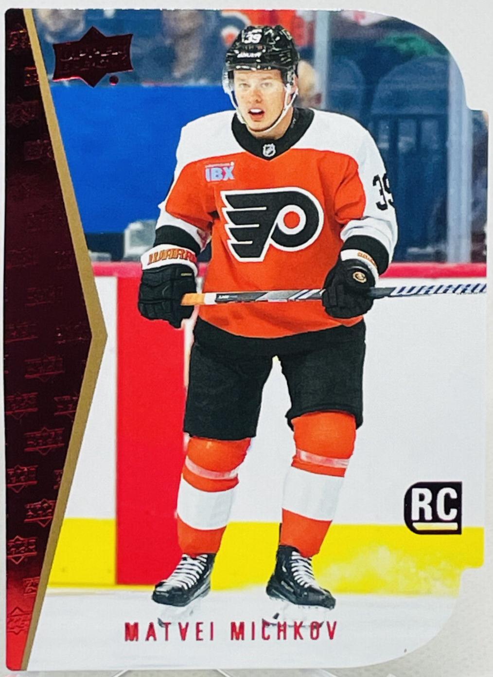 2024 Upper Deck Rookie Die-Cut Matvei Michkov [Red] #RDT-15 card