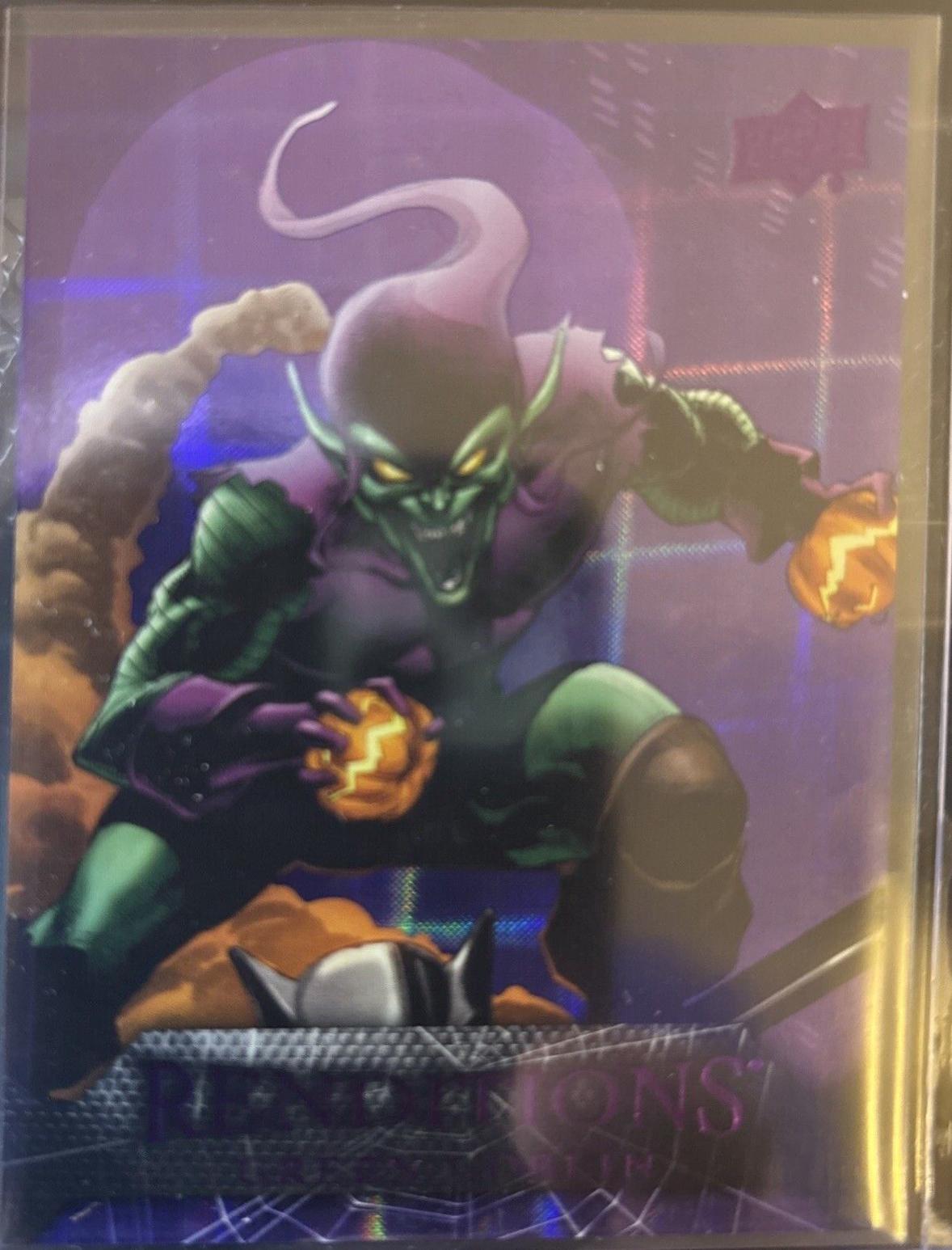 2024 Upper Deck Spider-Man Renditions Green Goblin [Purple Tie] #53 card