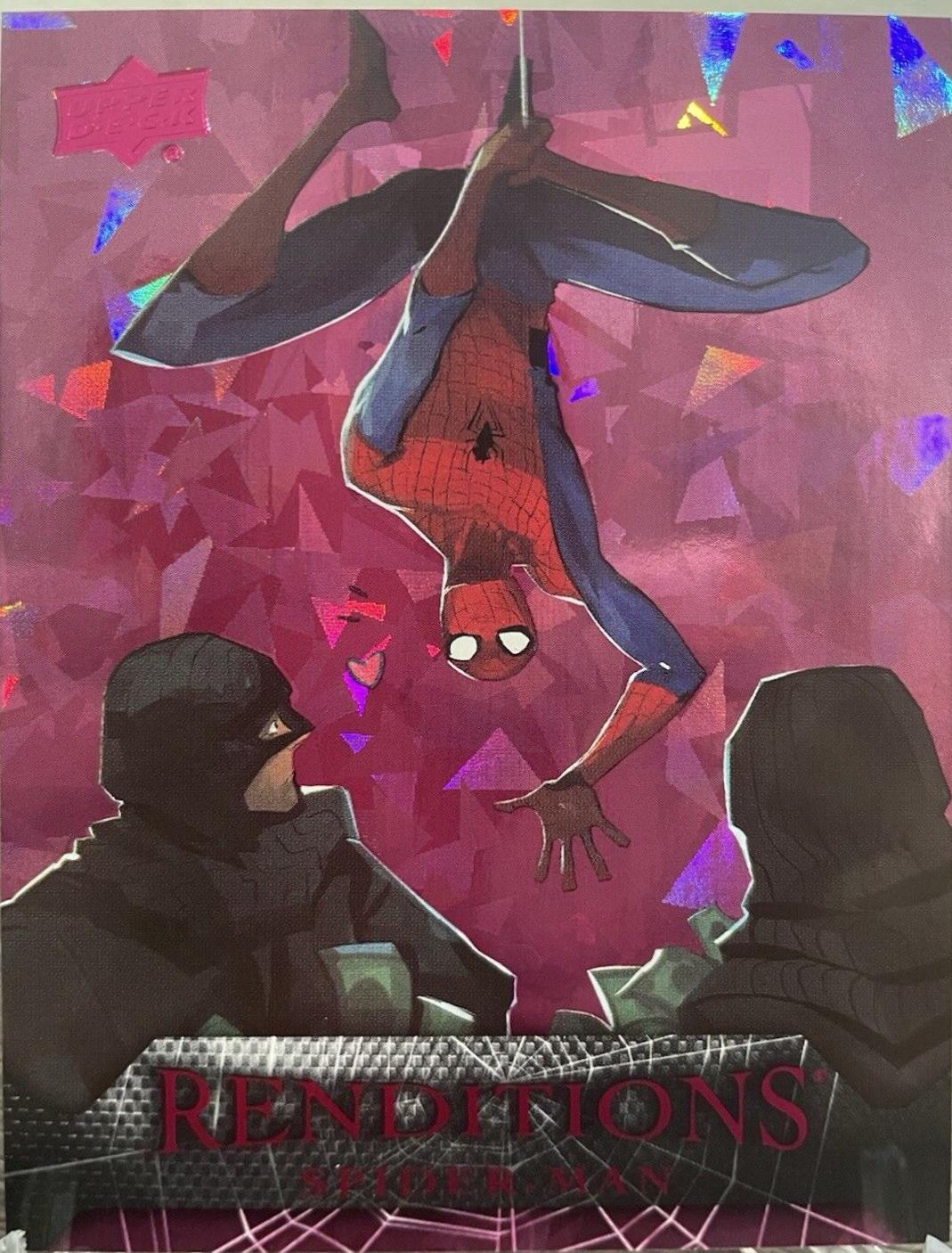2024 Upper Deck Spider-Man Renditions Spider-Man [Pink] #62 card