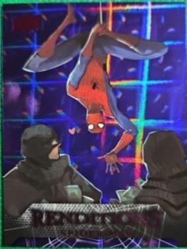 2024 Upper Deck Spider-Man Renditions Spider-Man [Purple Tie] #62 card