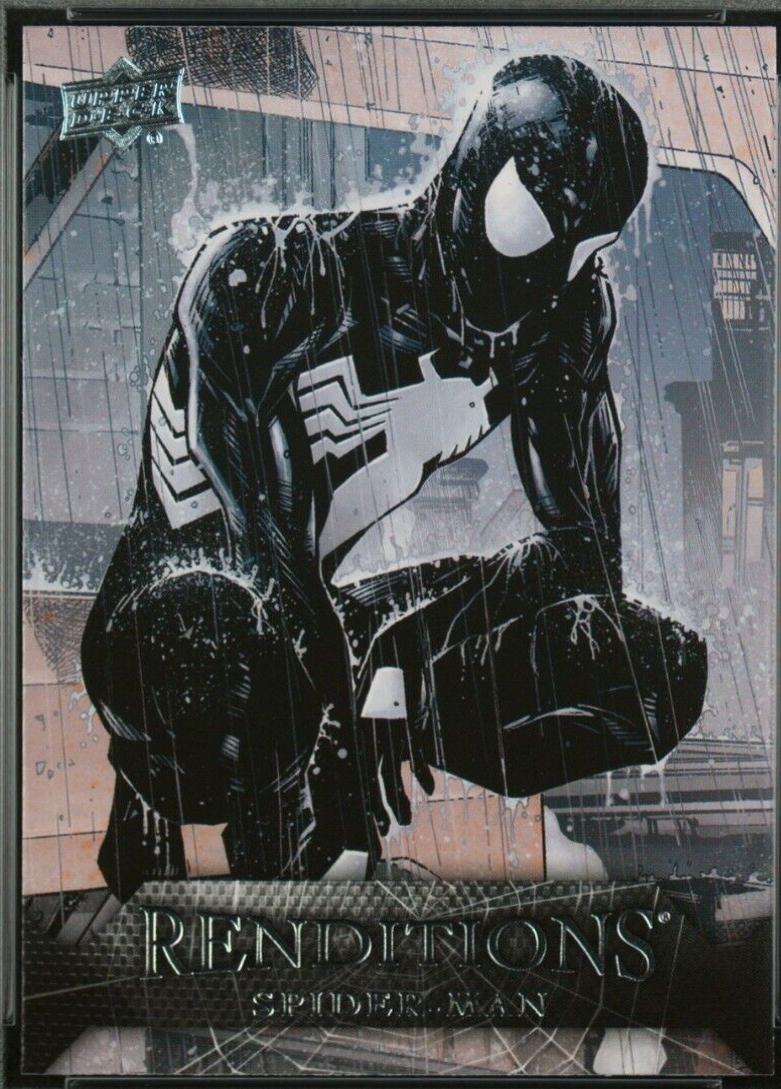 2024 Upper Deck Spider-Man Renditions Spider-Man [Symbiote Black] #35 card