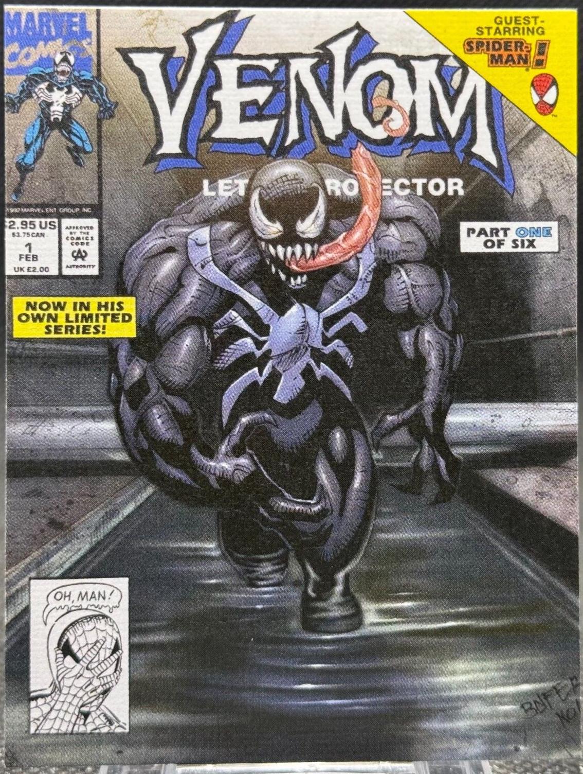 2024 Upper Deck Spider-Man Renditions Venom [Canvas Cover Variant] #3 card