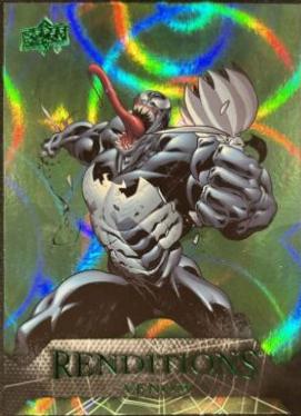 2024 Upper Deck Spider-Man Renditions Venom [Green] #24 card