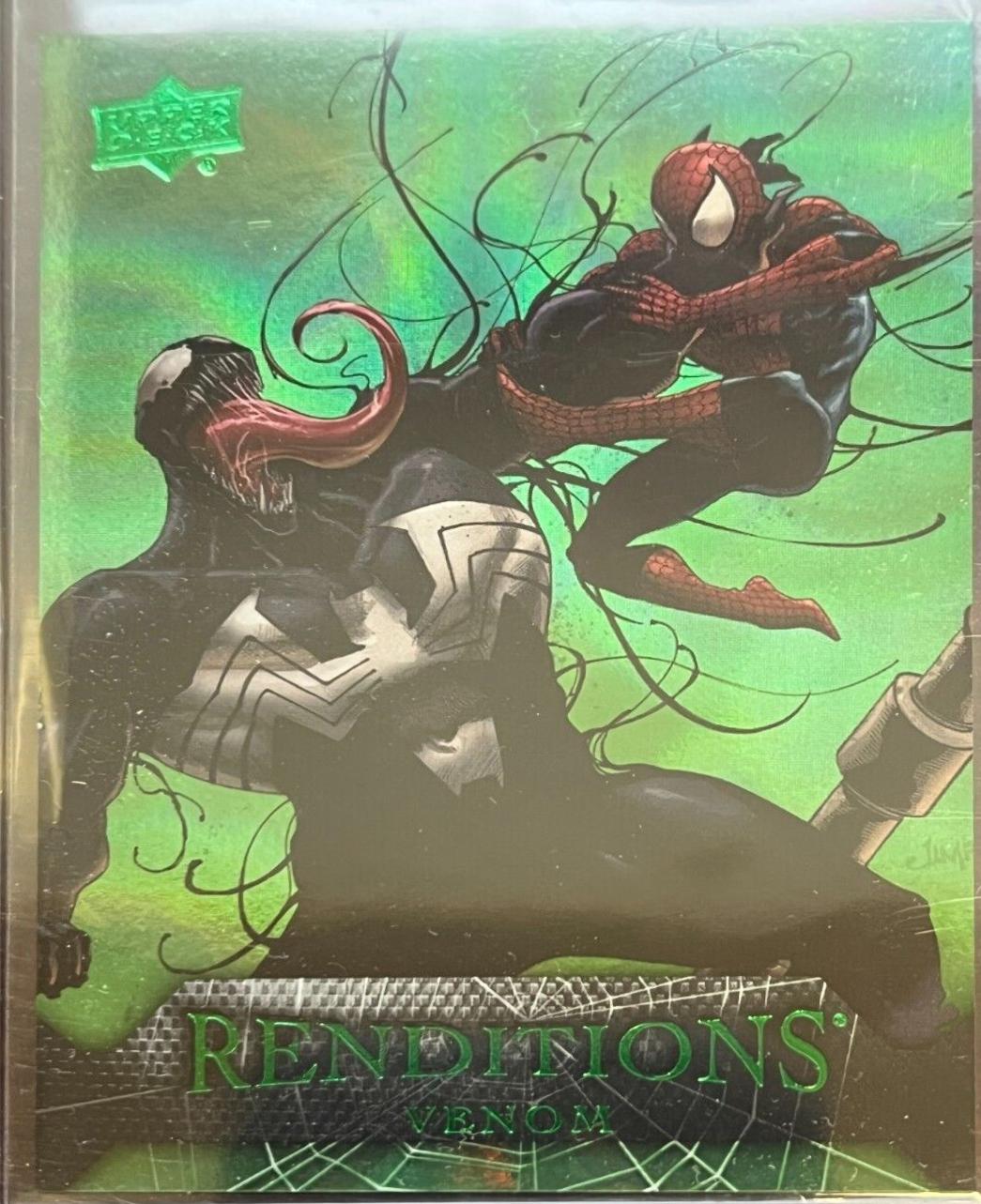 2024 Upper Deck Spider-Man Renditions Venom [Green] #48 card