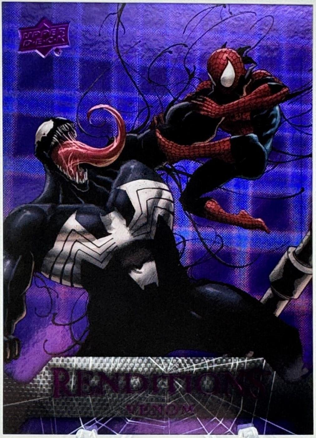 2024 Upper Deck Spider-Man Renditions Venom [Purple Tie] #48 card