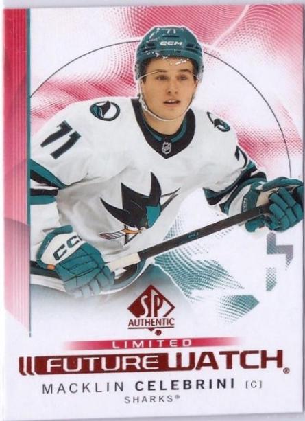 2024 Upper Deck The Cup SP Authentic Future Watch Printing Plate Autograph Macklin Celebrini #184 card
