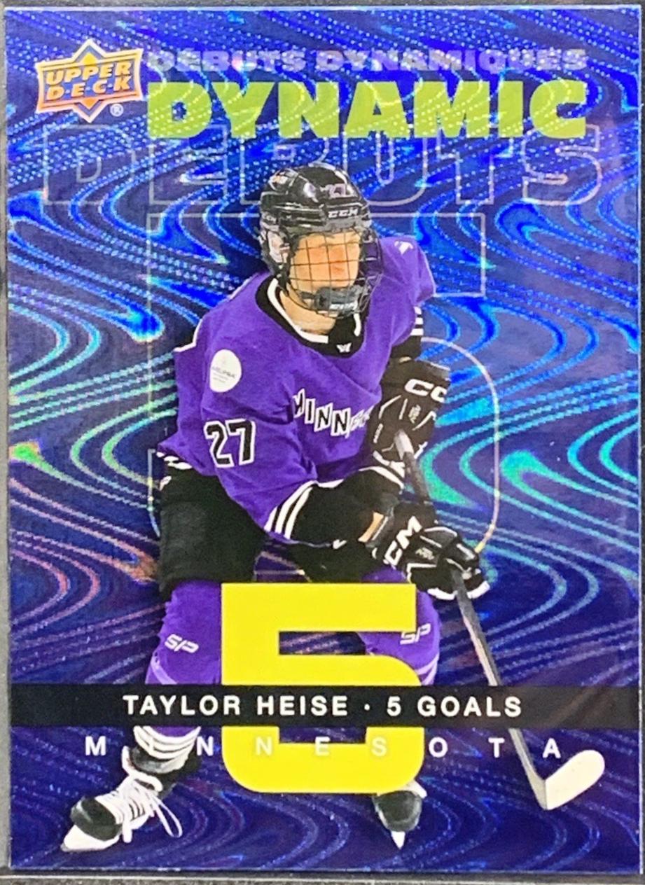 2024 Upper Deck Tim Horton's Retrospective Rookies Dynamic Debuts Taylor Heise #DD-1 card