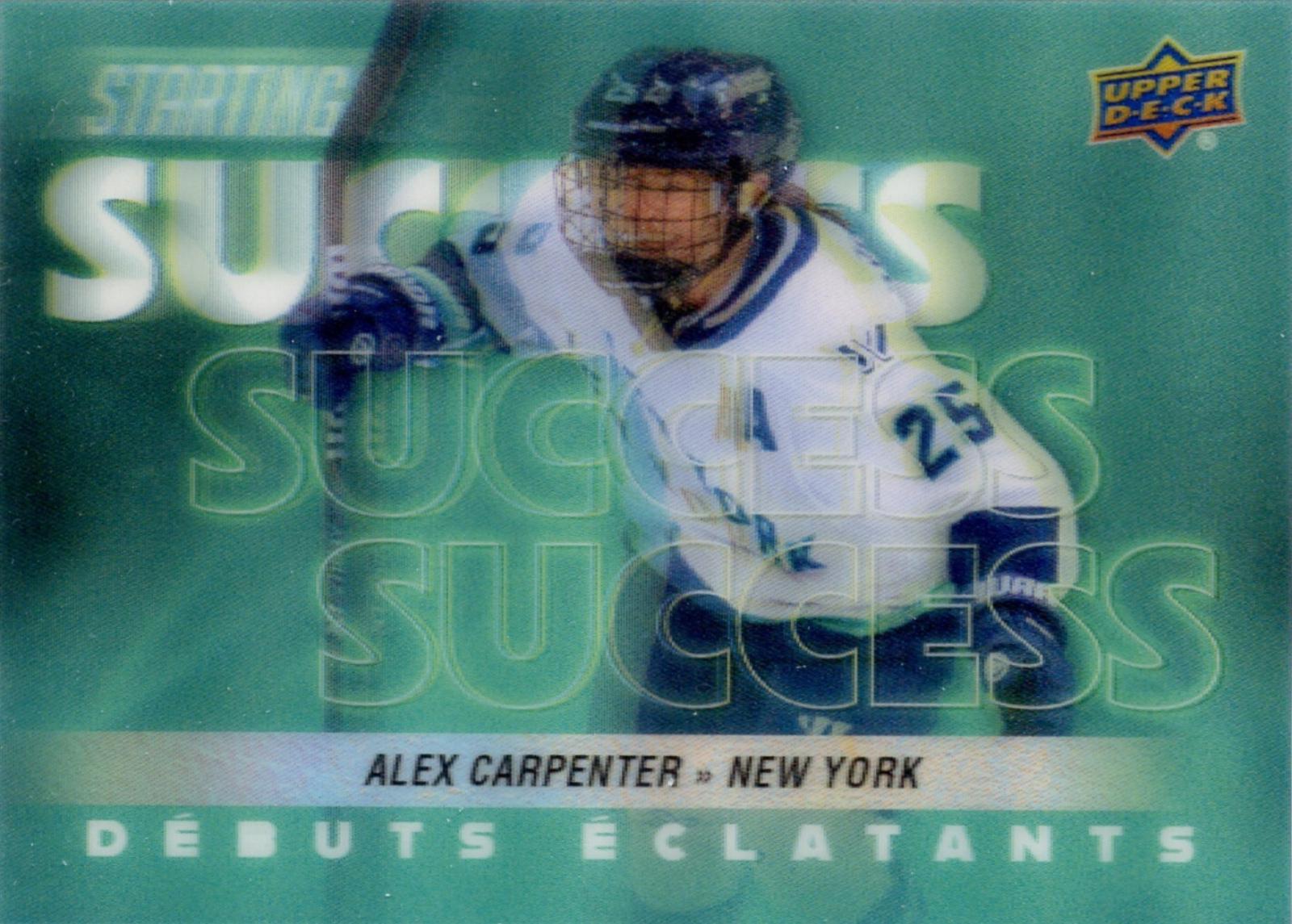 2024 Upper Deck Tim Horton's Retrospective Rookies Starting Success Alex Carpenter #SS-15 card