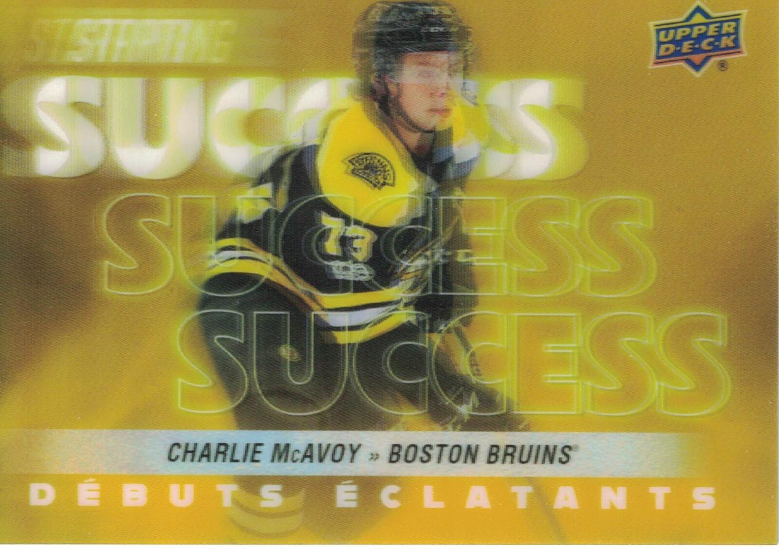 2024 Upper Deck Tim Horton's Retrospective Rookies Starting Success Charlie McAvoy #SS-13 card