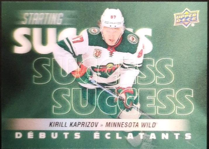 2024 Upper Deck Tim Horton's Retrospective Rookies Starting Success Kirill Kaprizov #SS-9 card