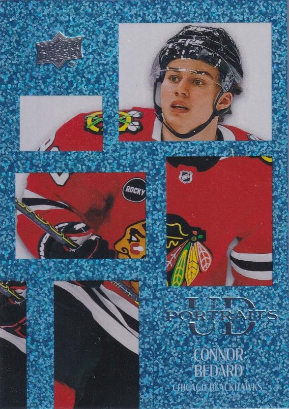 2024 Upper Deck UD Portraits Connor Bedard [Speckle] #P-15 card