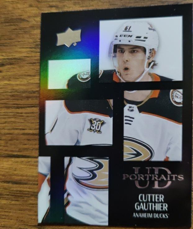 2024 Upper Deck UD Portraits Cutter Gauthier [Black] #P-34 card