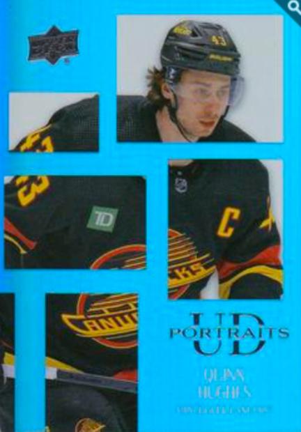 2024 Upper Deck UD Portraits Quinn Hughes #P-54 card