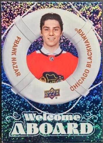 2024 Upper Deck Welcome Aboard Frank Nazar [Speckle] #WA-13 card